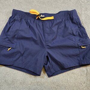 The NORTH FACE Mens XXL Blue Ripstop Belted Cargo Shorts Outdoor Hiking Trail